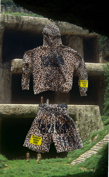 Leopard Love Rehab shorts